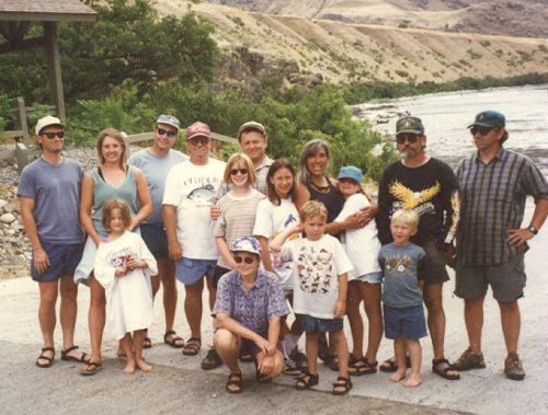 Hughes family and friends