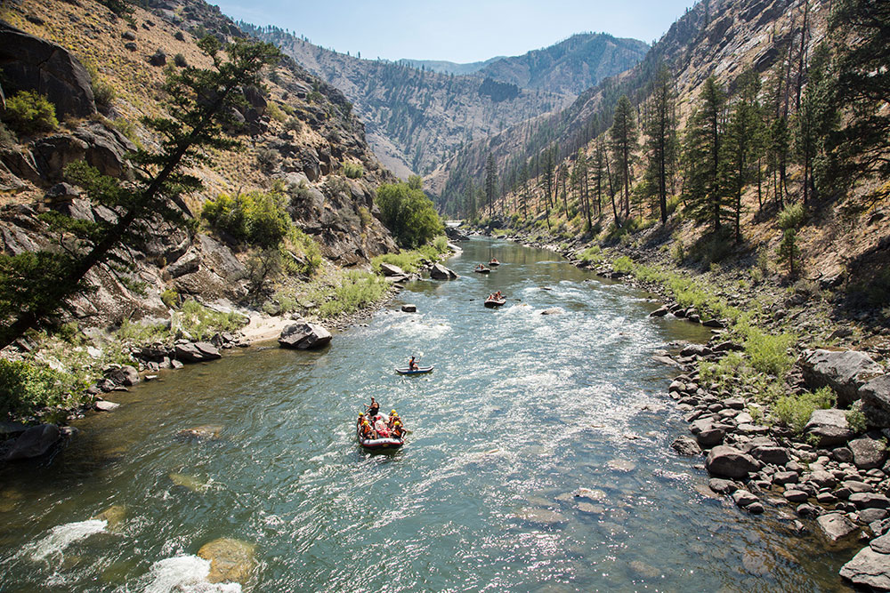 Floating on the middle fork