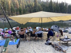 camp set up main salmon Jim moores