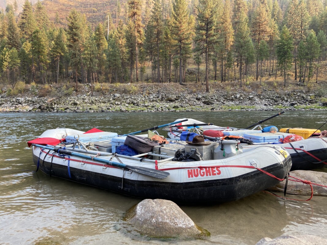 hughes boats at camp main salmon