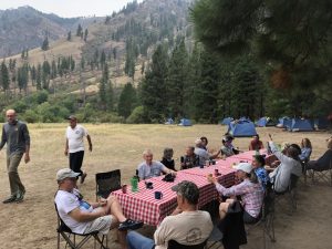 dining table w camp in background MF pic 1