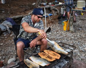 josh cooking salmon MF pic 1