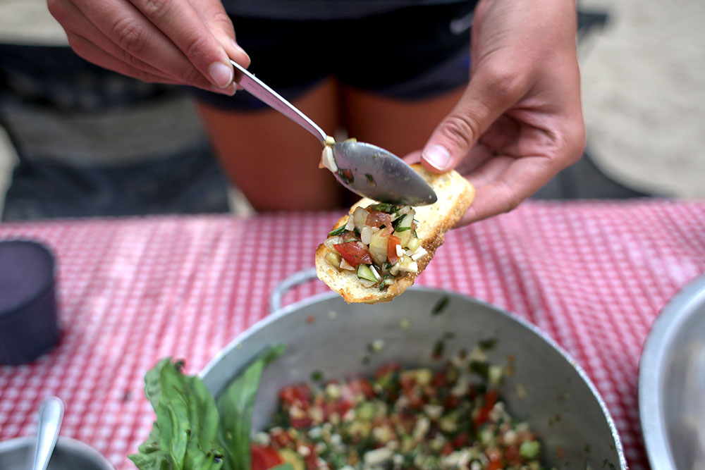 River bruschetta