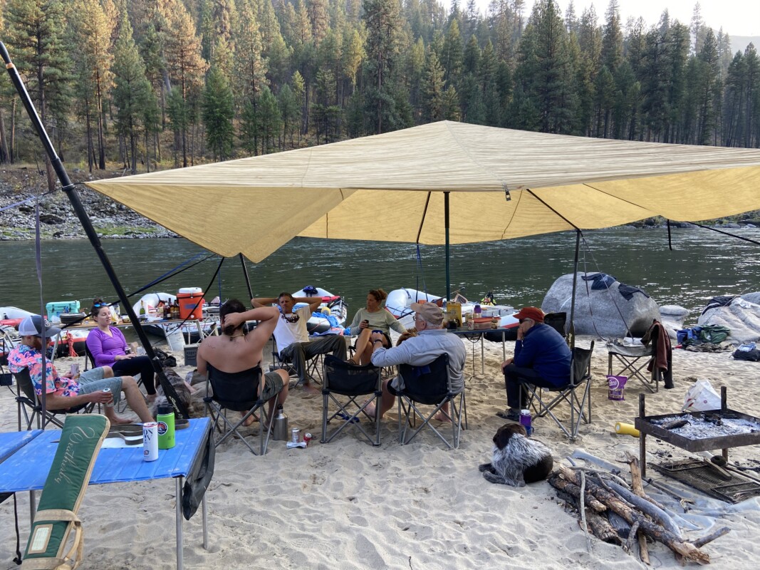 camp set up main salmon Jim moores