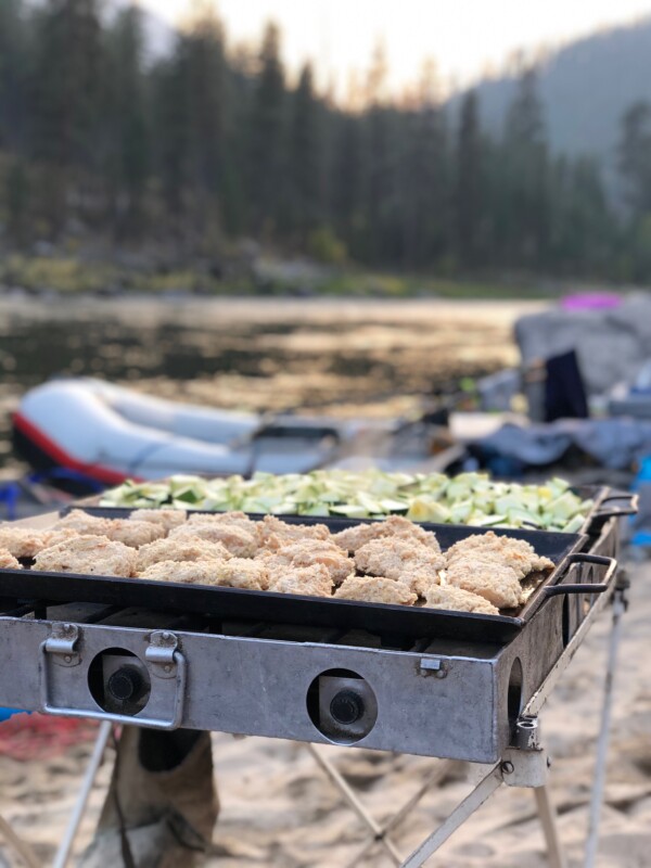 food on the griddles main salmon