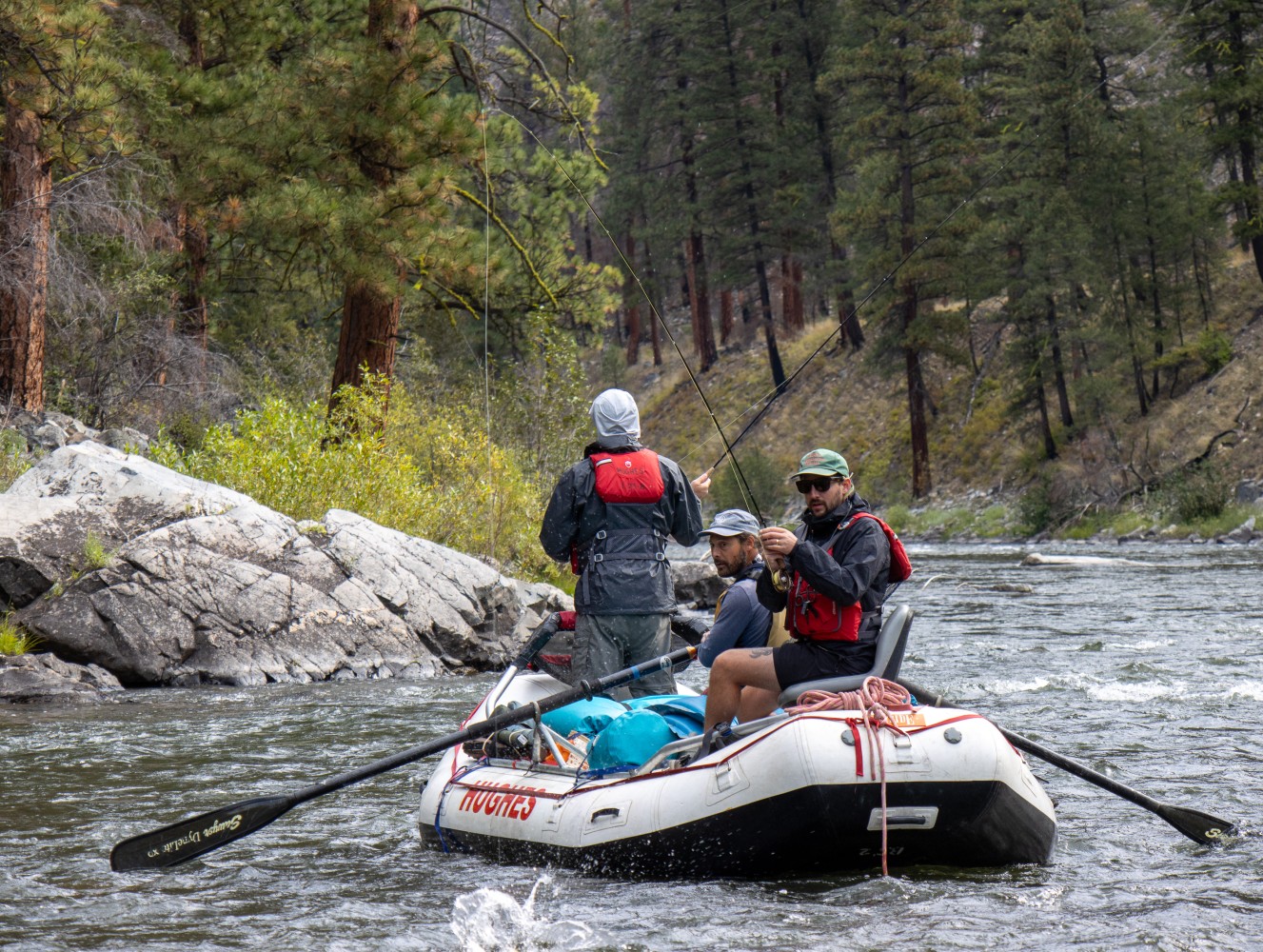 MFS 23 Fly Fishing Boat Hooked Up